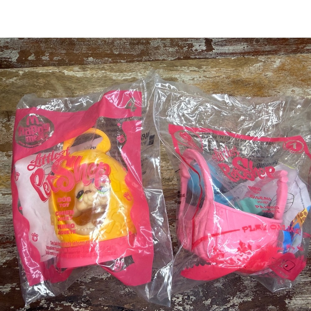 Mcdonald's Littlest Pet Shop LPS Happy Meal Toys Lot of 2 Collectibles NEW